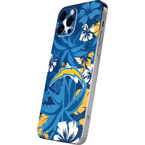 NFL Los Angeles Chargers Tropical Print iPhone 12 Pro Max Skin